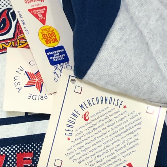 VTG 1993 Atlanta Braves Kids Sweatshirt Pants Set Sz 7 USA NWT Team Glasgow MLB - Picture 6 of 11